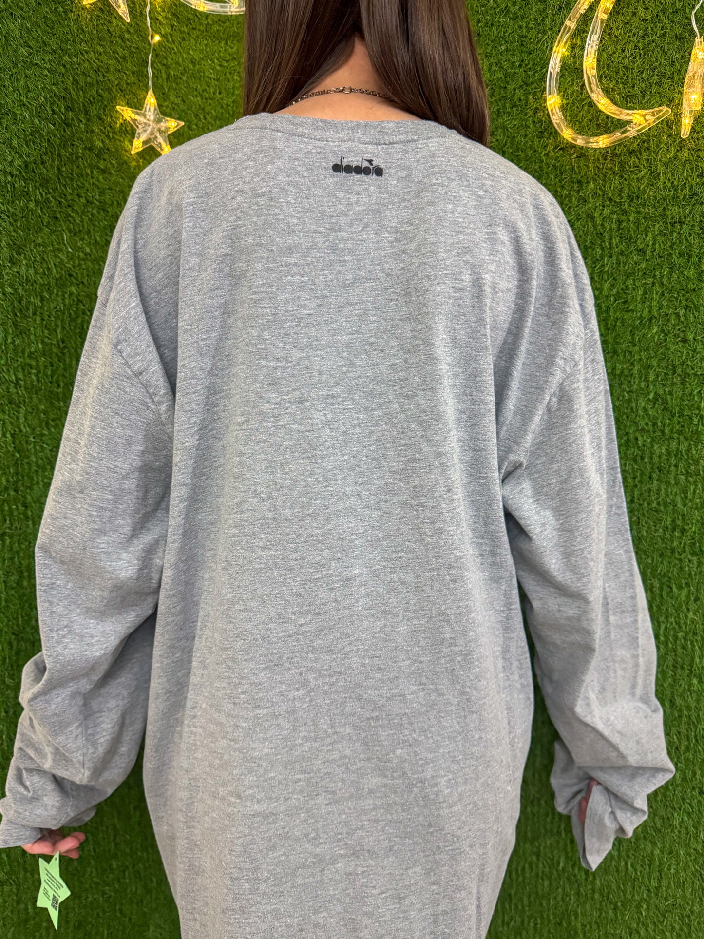 One Line Butterfly Grey Long Sleeve 4XL