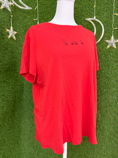 Wormy Red T-Shirt 2XL