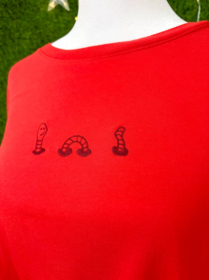 Wormy Red T-Shirt 2XL