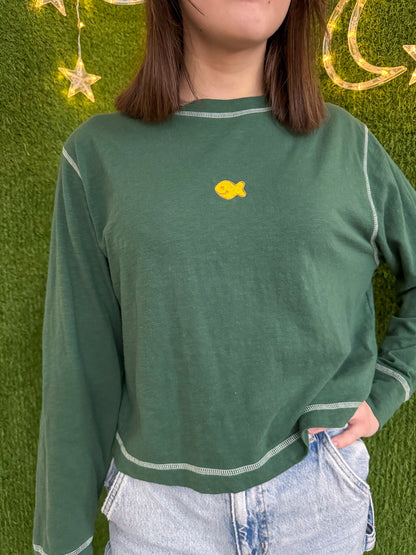 Goldfish Cropped Long Sleeve XS