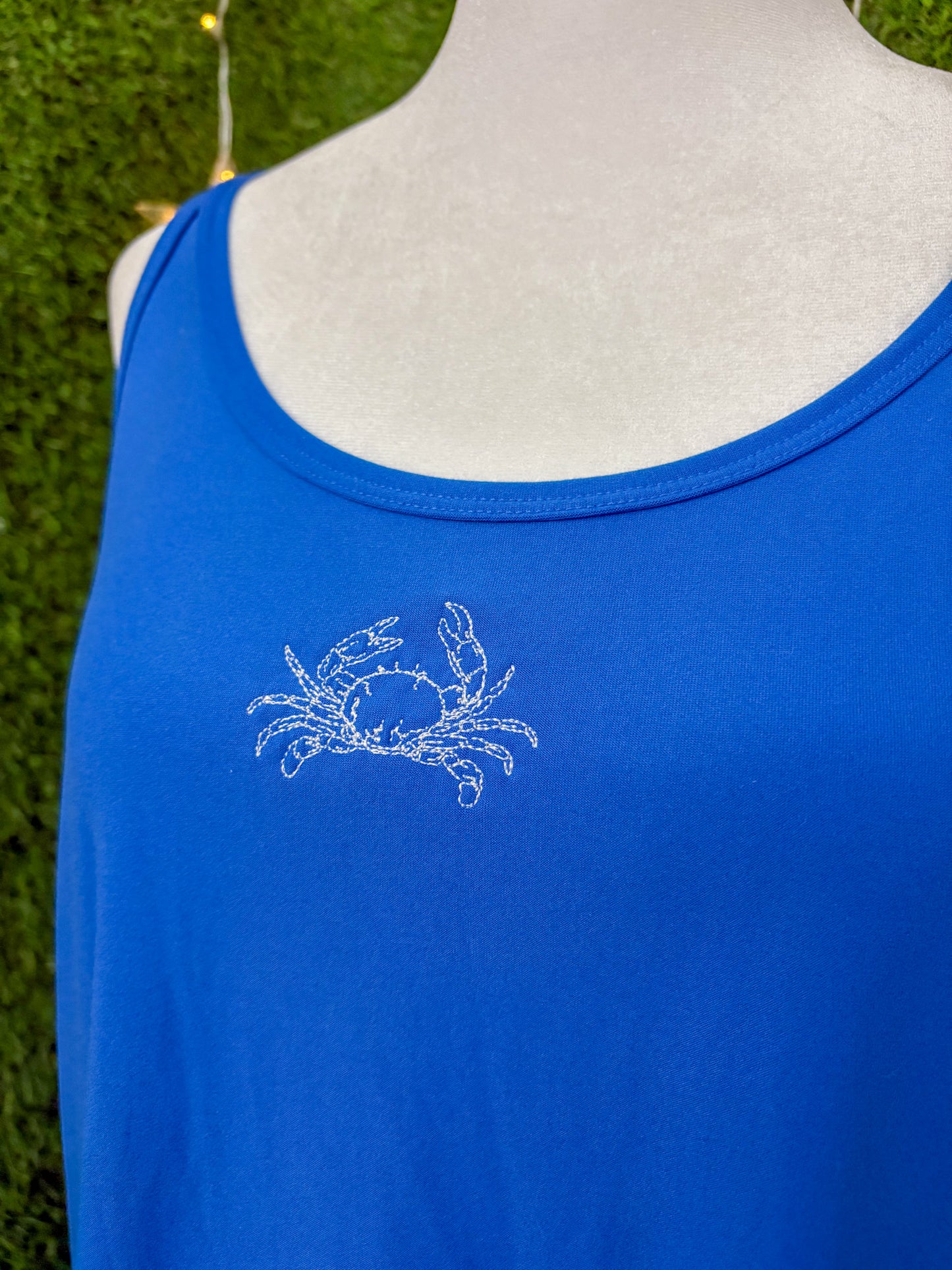 Crab Blue Tank Top 3XL