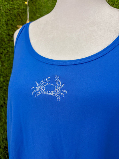Crab Blue Tank Top 3XL
