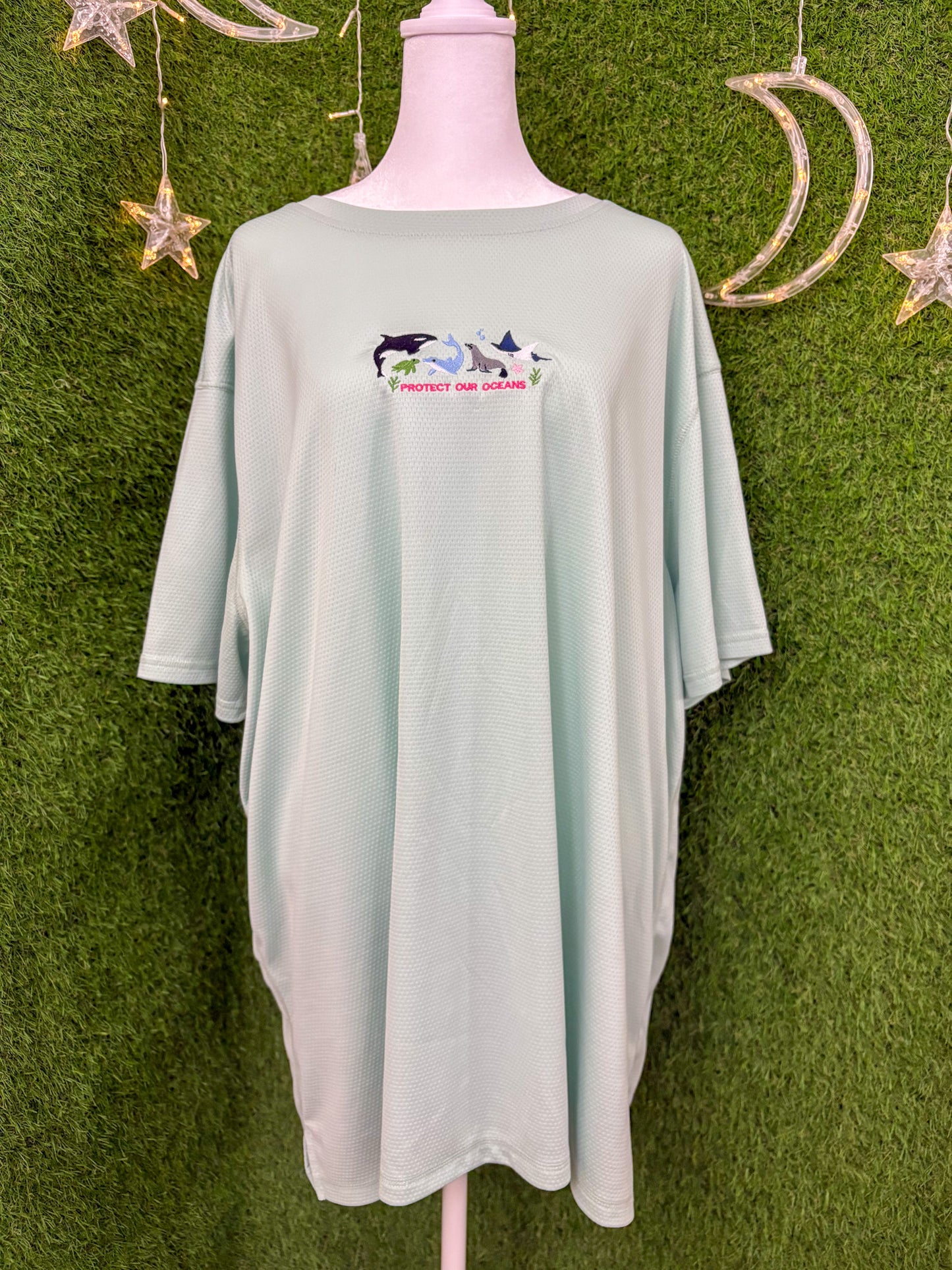 Protect our Oceans Green T-Shirt 3XL