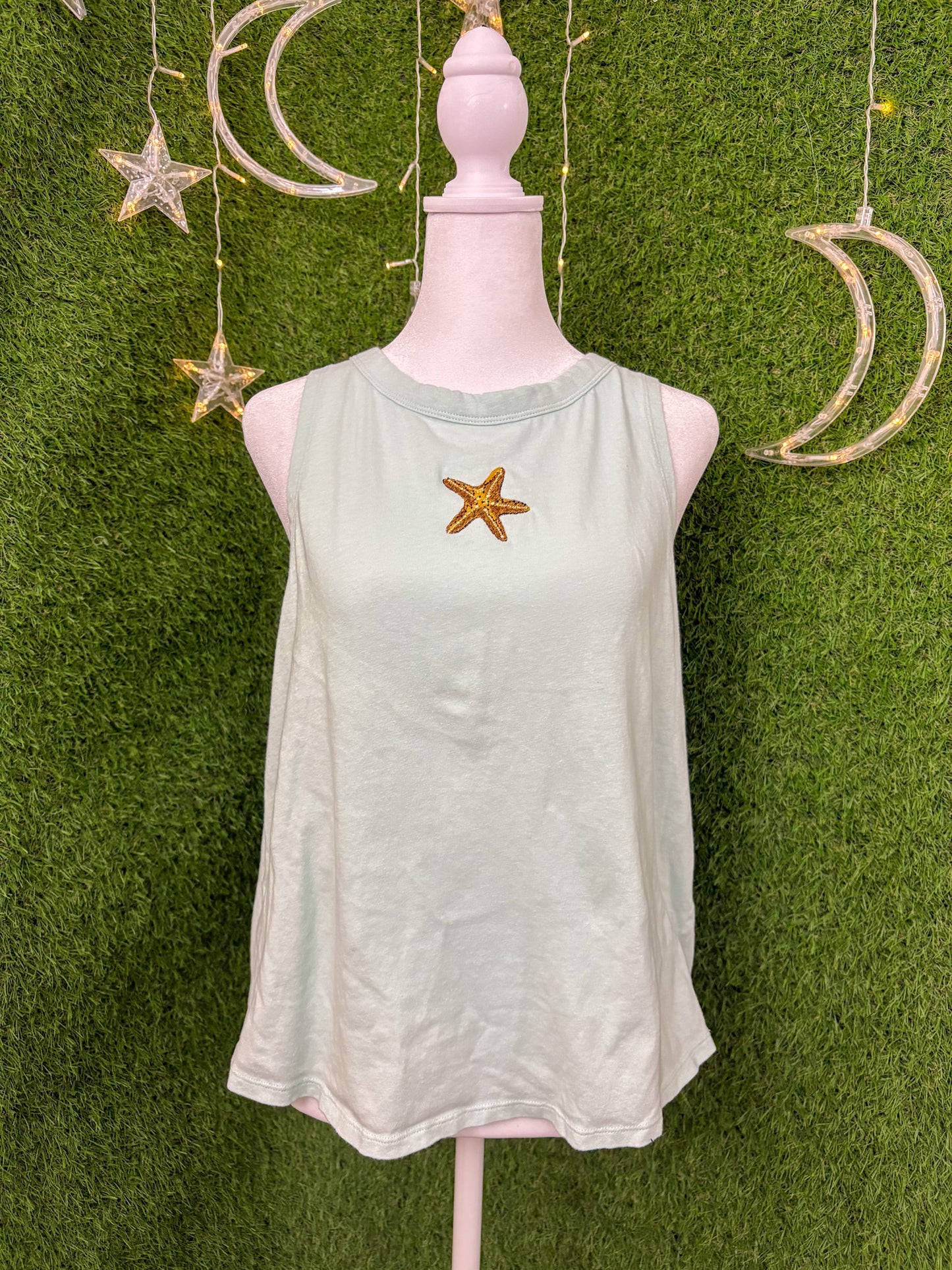 Starfish Green Tank Top L