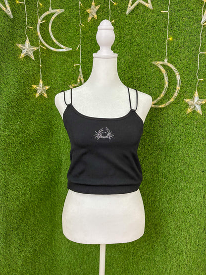 Crab Black Tank Top XL