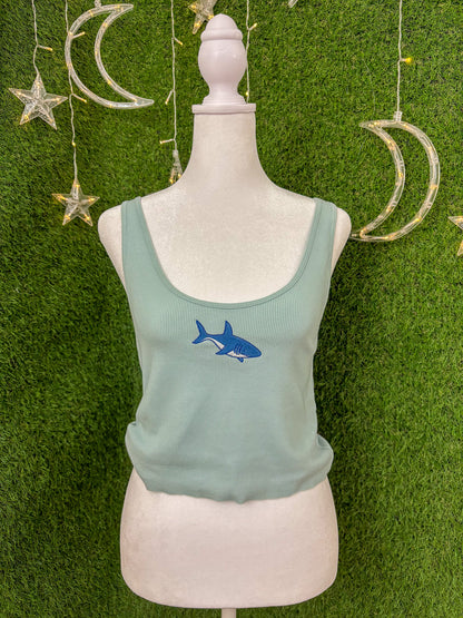 Shark Green Tank Top M
