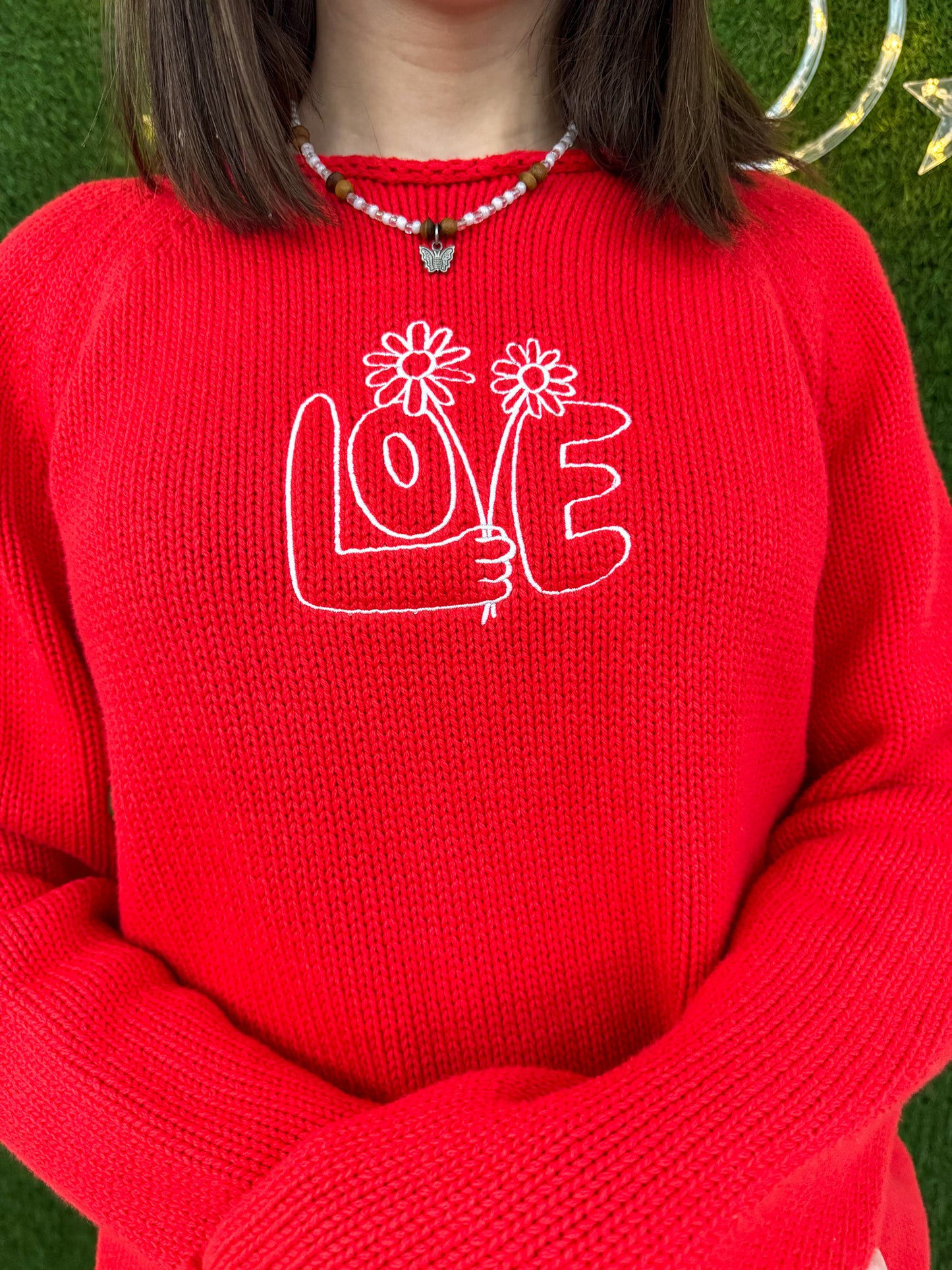 Love Red Sweater L