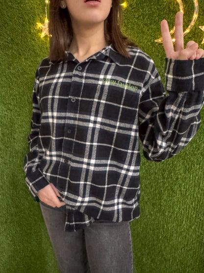 Slow Fashion Navy Flannel XL