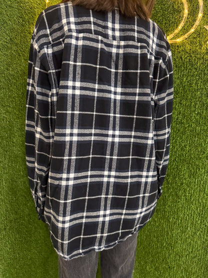 Slow Fashion Navy Flannel XL