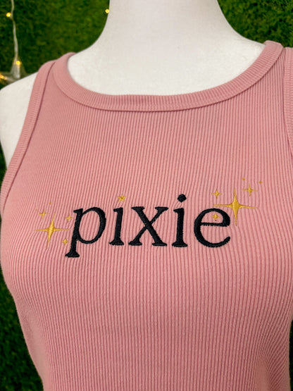 Pixie Pink Cropped Tank Top L