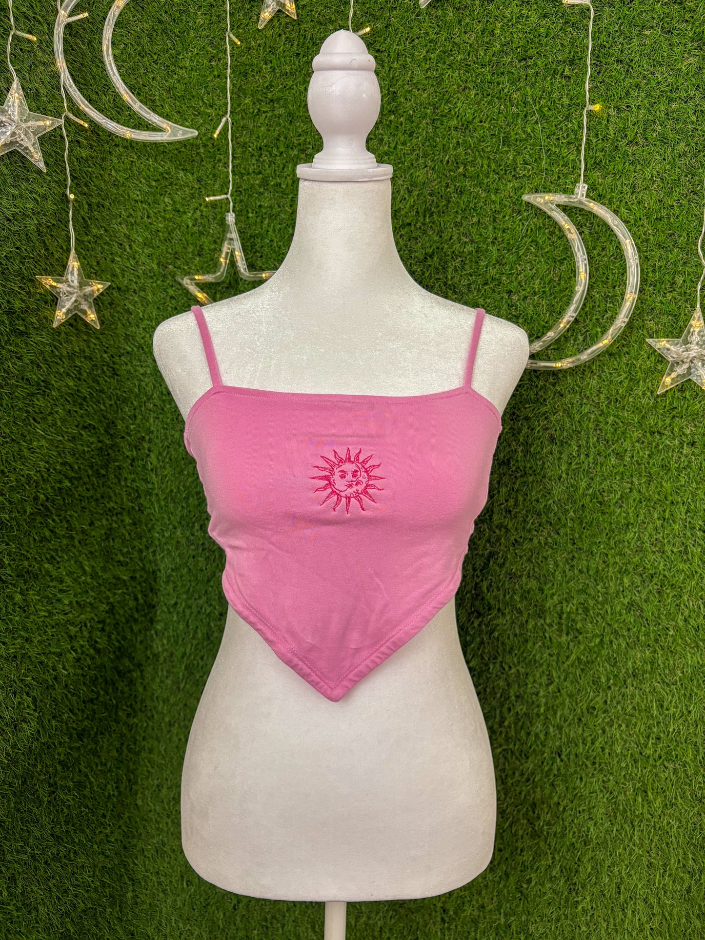 Moon & Sun Pink Tank Top XS