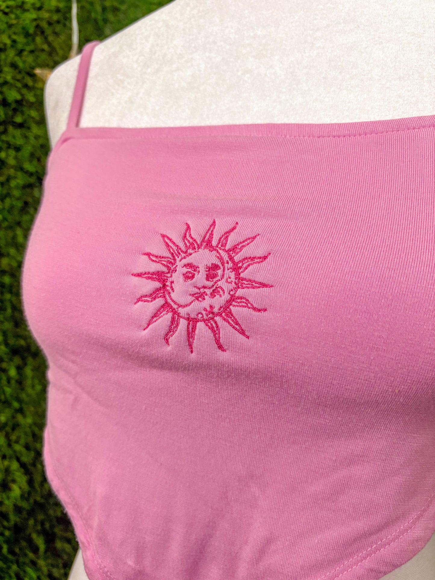 Moon & Sun Pink Tank Top XS