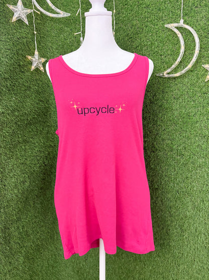 Upcycle Pink Tank Top 2XL
