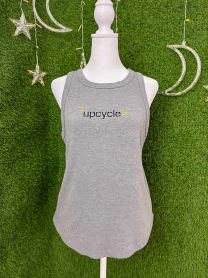 Upcycle Grey Tank Top S