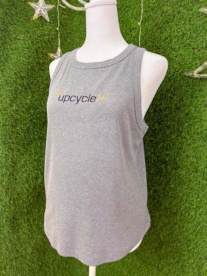 Upcycle Grey Tank Top S
