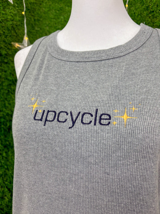 Upcycle Grey Tank Top S