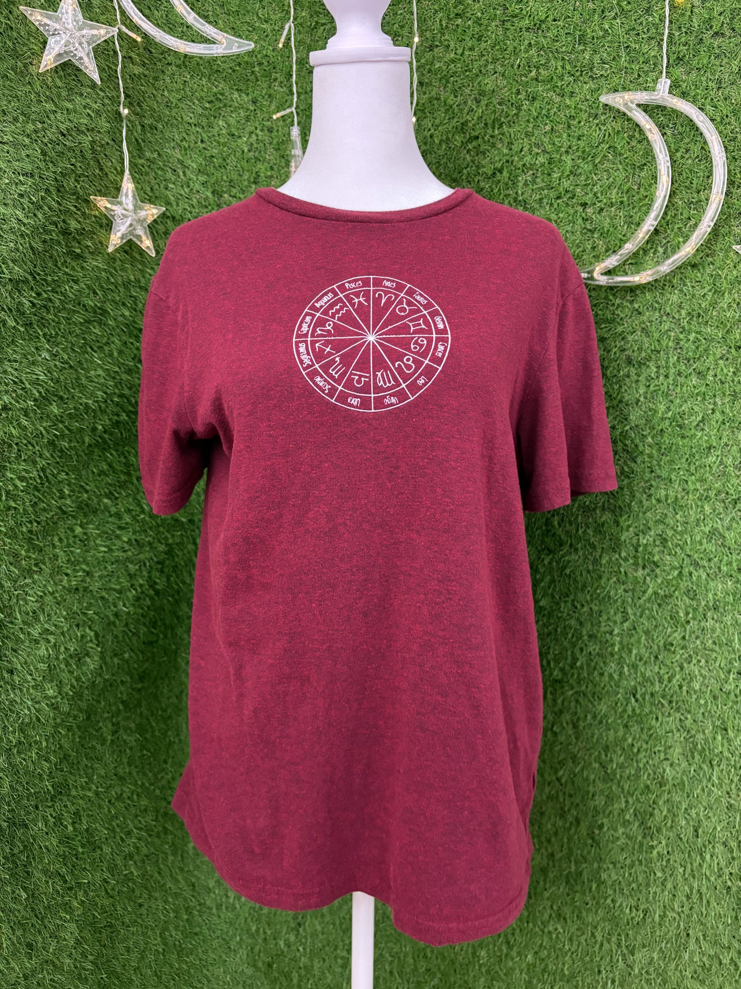 Zodiac Signs Red T-Shirt S