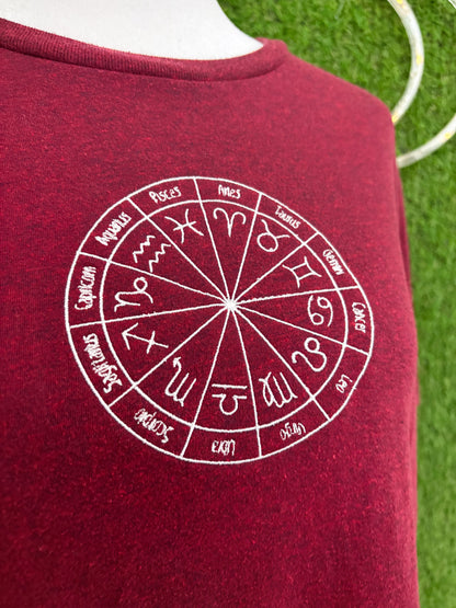 Zodiac Signs Red T-Shirt S