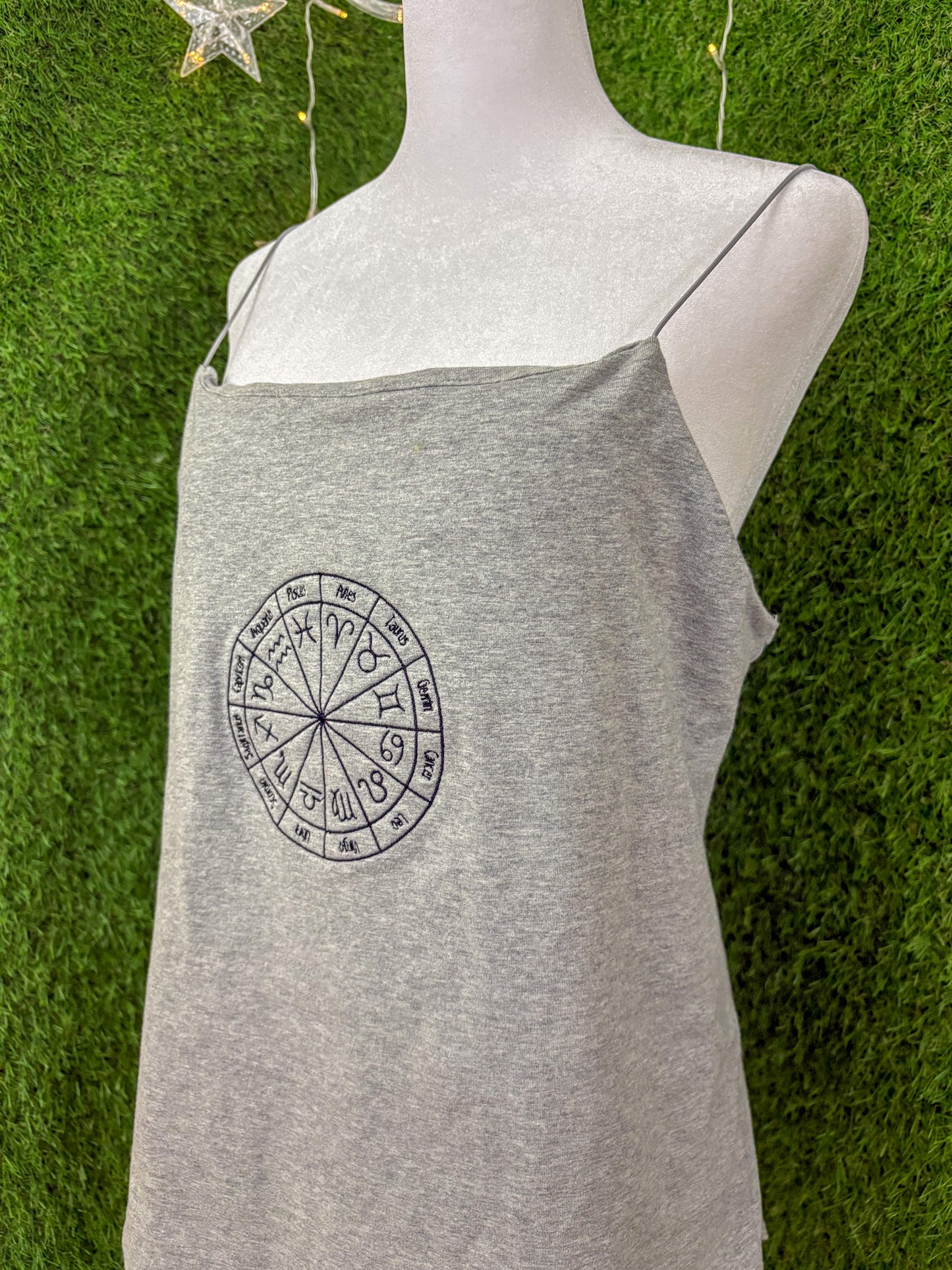 Zodiac Signs Grey Body Suit Tank 2XL