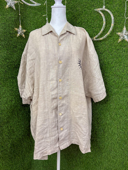 Moon & Sun Khaki Button Up 3XL