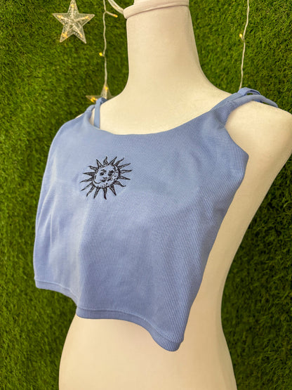 Moon & Sun Blue Tank Top S