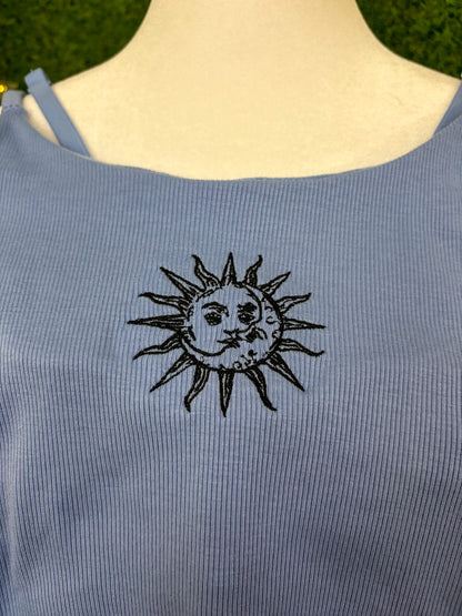 Moon & Sun Blue Tank Top S