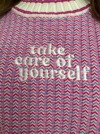 Take Care of Yourself Knit Sweater