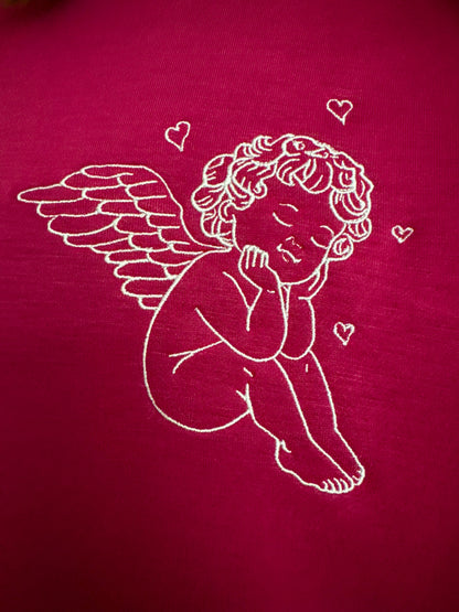 Angel Baby Pink Cropped Crewneck XS