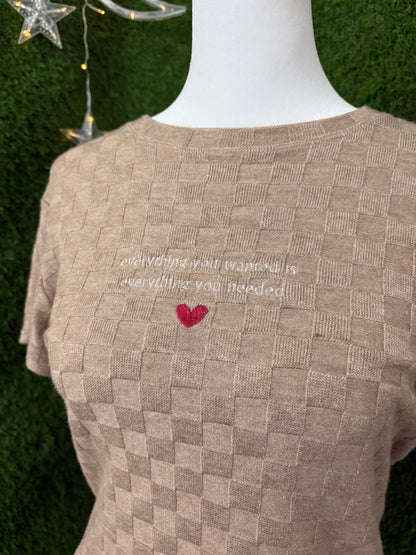 Everything You Wanted Brown Baby Tee L