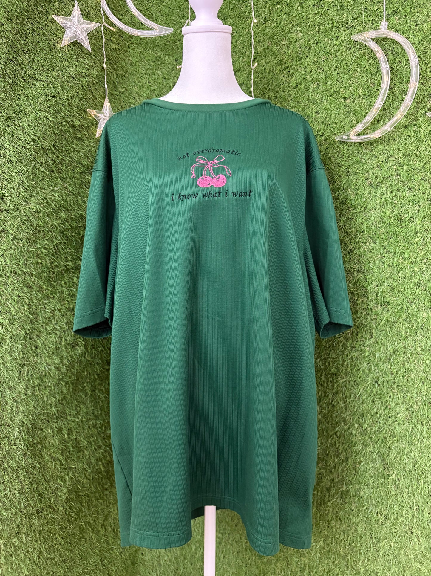 Not Overdramatic Green Shirt 3XL
