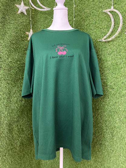 Not Overdramatic Green Shirt 3XL