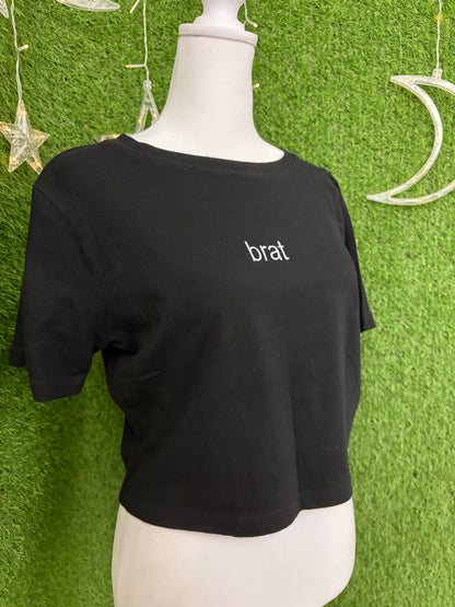 Brat Black Baby Tee XL