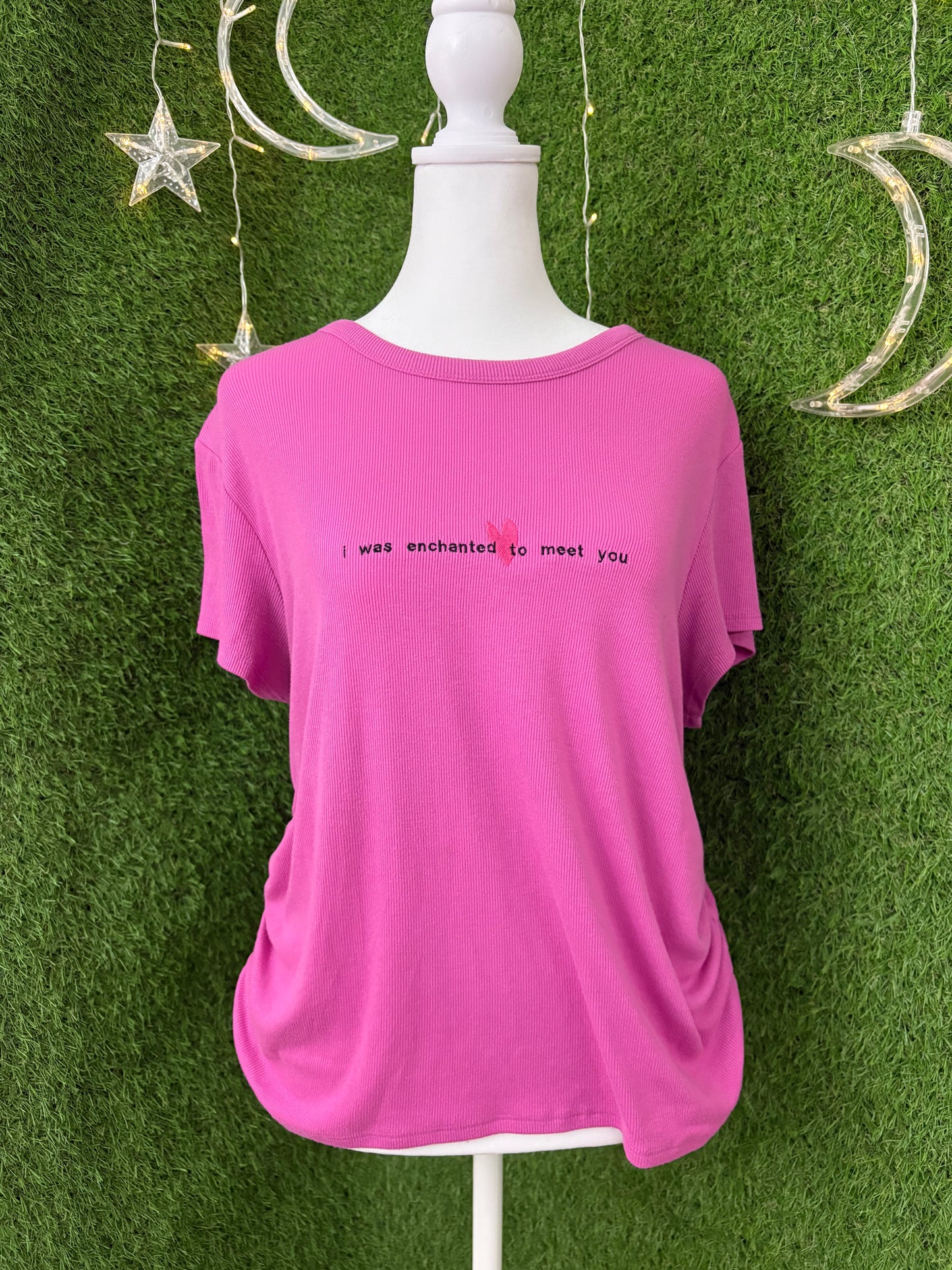 Enchanted Pink Open Back Top XL