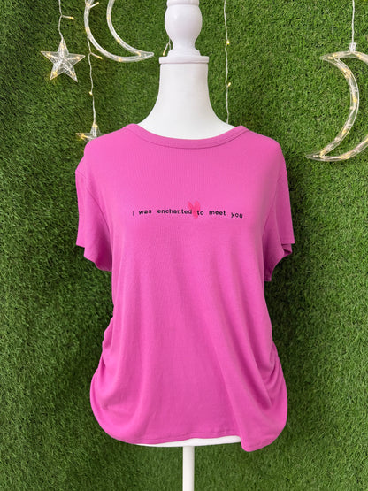 Enchanted Pink Open Back Top XL