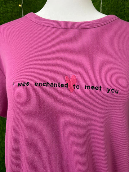 Enchanted Pink Open Back Top XL