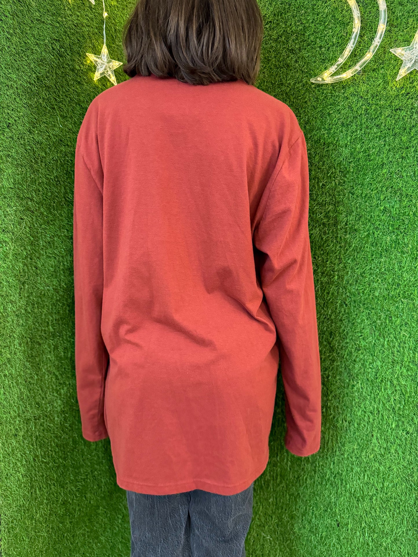 Funky Mushroom Red Long Sleeve L