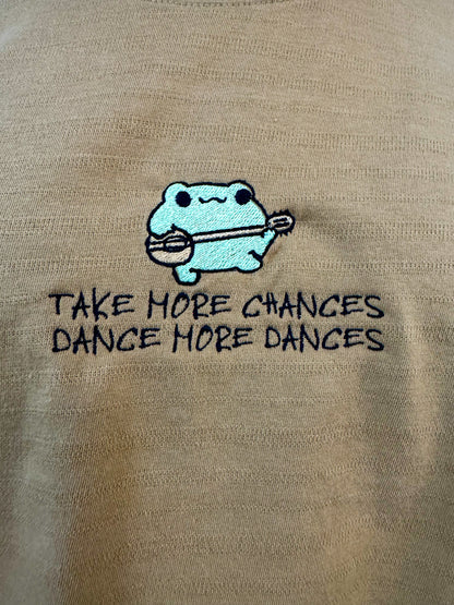 Dancing Frog Yellow T-Shirt L