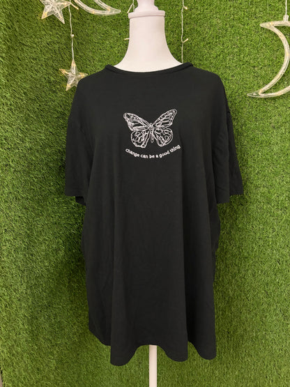 Change Can Be Good Black Tee L