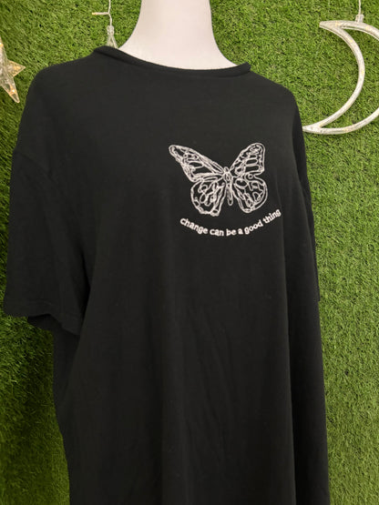 Change Can Be Good Black Tee L