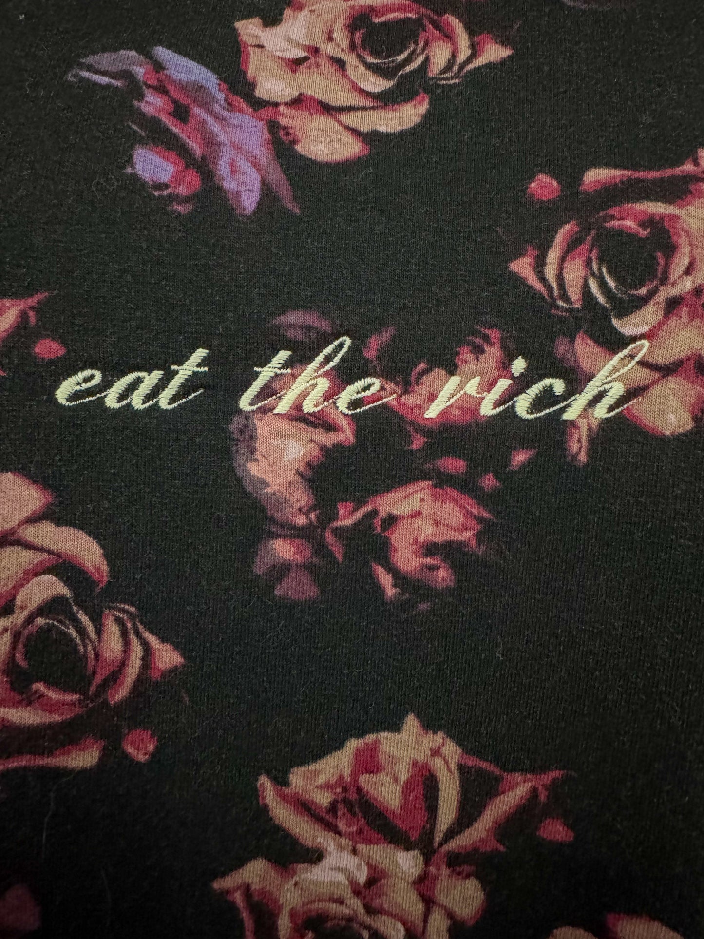 Eat the Rich Floral Crewneck 3XL