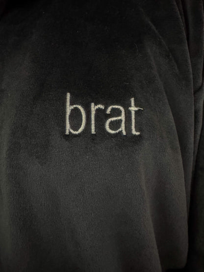 Brat Velvet Cropped Zip-up XL