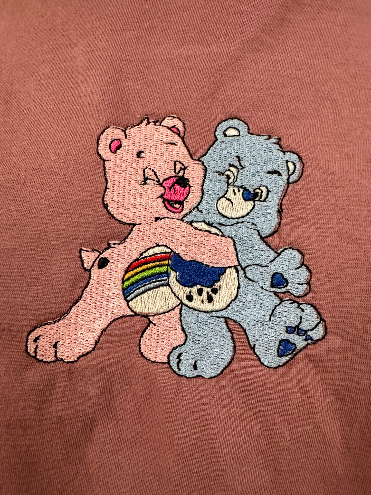 Care Bear Mauve Cropped T-Shirt L