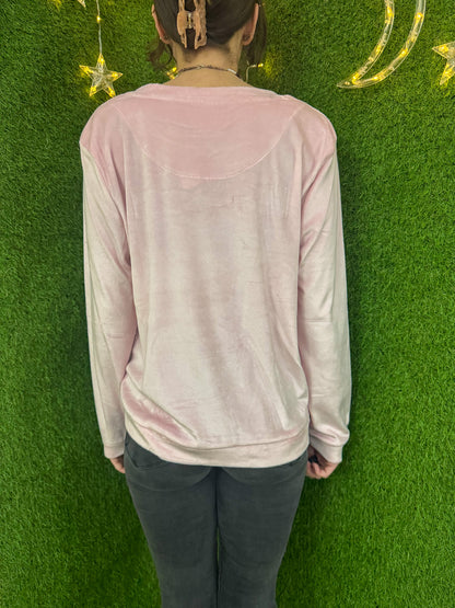 Slow Fashion Velvet Bedazzled Long Sleeve L