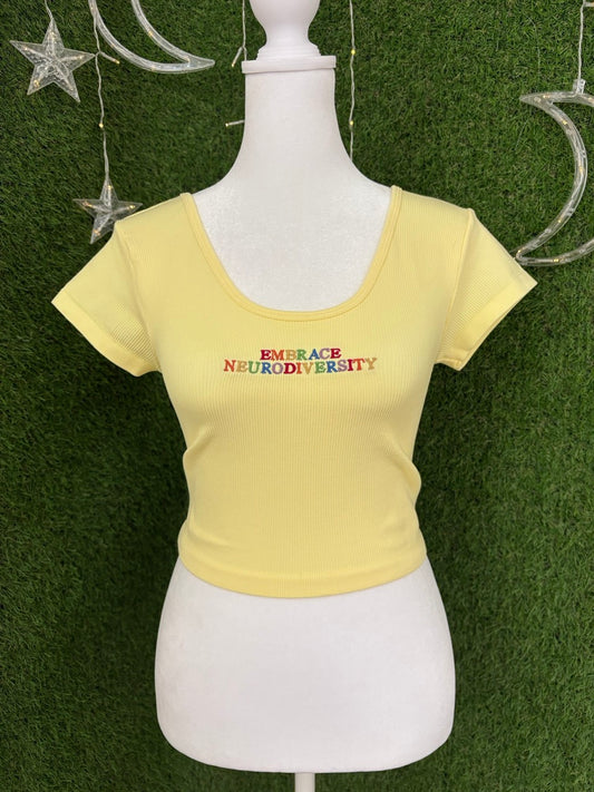 Embrace Neurodiversity Yellow Top M