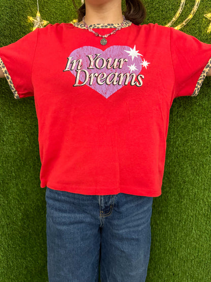 In Your Dreams Red Baby Tee 3XL