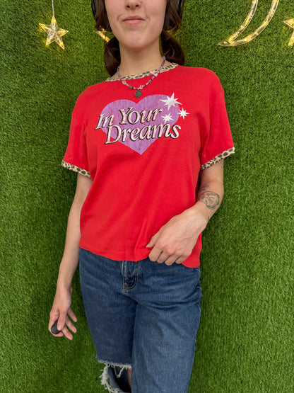 In Your Dreams Red Baby Tee 3XL
