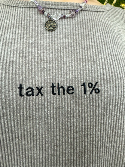 Tax the 1% Ribbed Long Sleeve 3XL