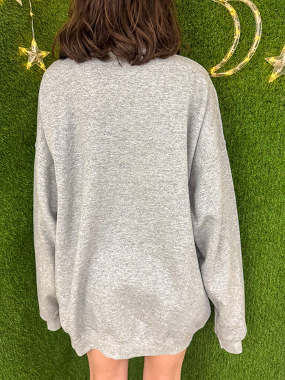 Eat the Rich Grey Crewneck Sweatshirt XL