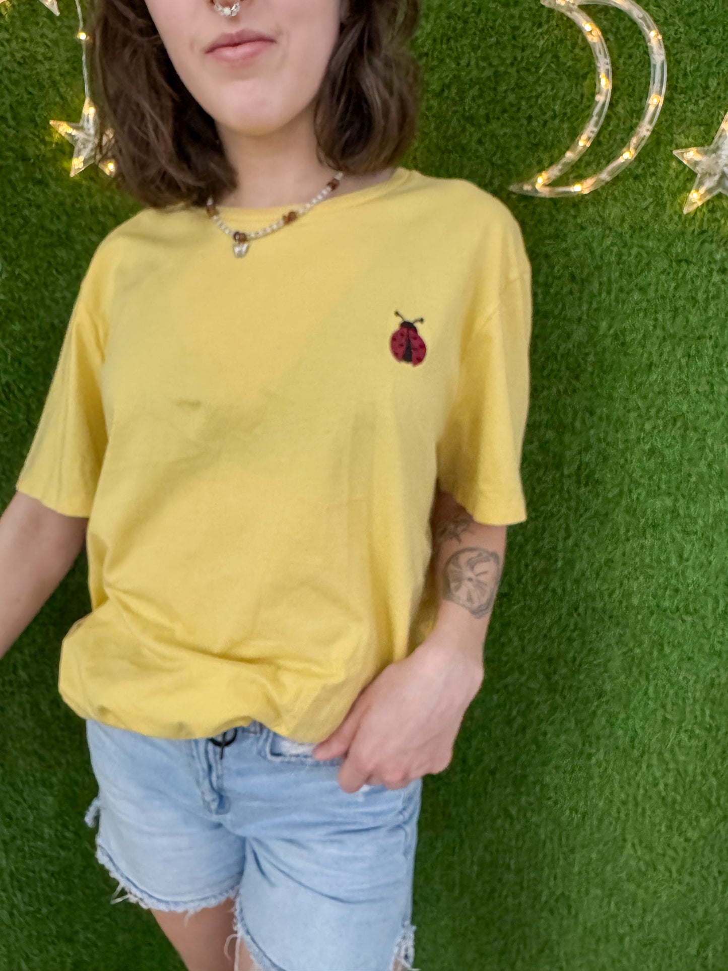 Ladybug Yellow T-Shirt XL