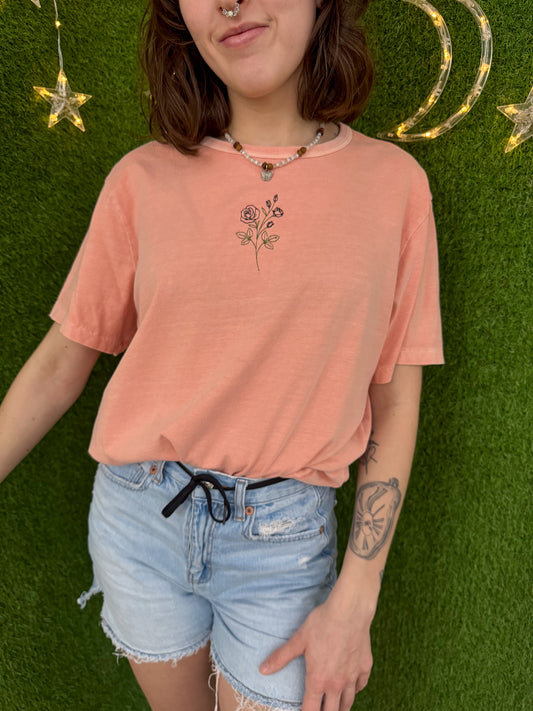 Pink Rose T-Shirt M